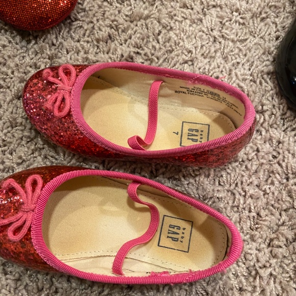 Gap toddler 7 pink sparkle ballet flat - Picture 2 of 3